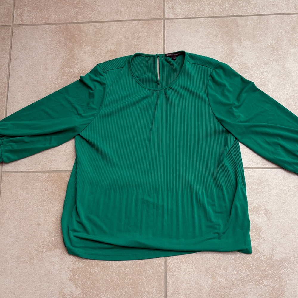 Adrianna Papell Vibrant Green Blouse